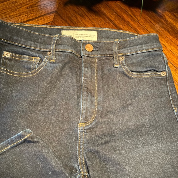 Gap 1969 27R True Skinny Super High Rise Ladies Jeans Size 27.  New! No tags! - Picture 5 of 9